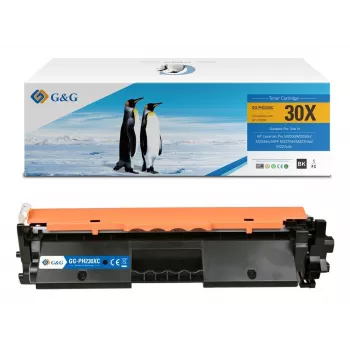 G&G XL kartuša s tonerjem nadomestna za HP 30X/CF230X z originalnim čipom (15306)