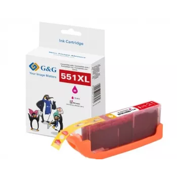 G&G XL kartuša s črnilom združljiva s Canon CLI-551M XL (magenta, visoka izdatnost) 14568