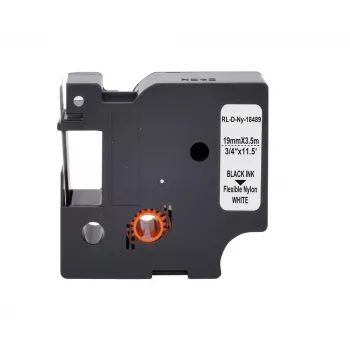G&G poliamidni označevalni trak 19mm x 3,5m bel/črn za Dymo Rhino RL-D-Ny-18489-BK/WT-19MM*3.5 m