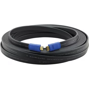 Kramer C-HM/HM/FLAT/ETH-25 hitri kabel HDMI z Ethernetom, 7,6 m, ploščat, dvojno oklopljen, črn 97-01014025
