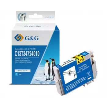 G&G združljiva cian kartuša s črnilom za Epson 34XL (C13T34724012) – visok donos 14614