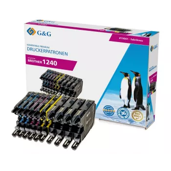 G&G združljiv večpaket kartuš s črnilom črna, cian, magenta, rumena NP-B-0075BK (1P750-10)