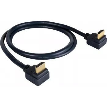Kramer C-HM/RA2 serija C-HM/RA2-6 hitri HDMI kabel z Ethernetom, kotni vtič HDMI na kotni vtič HDMI, 1,8 m, trojno oklopljen, siv, podpora 4K 97-0144006