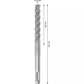 BOSCH 2608833905 PRO SDS Plus-5X sveder za udarno vrtanje 12x100x160 mm