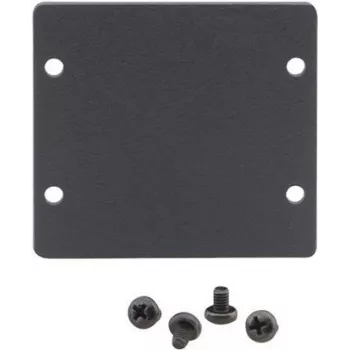 Kramer W-2BLANK črn slepi vložek za stenske plošče (2 izreza) 85-00705090