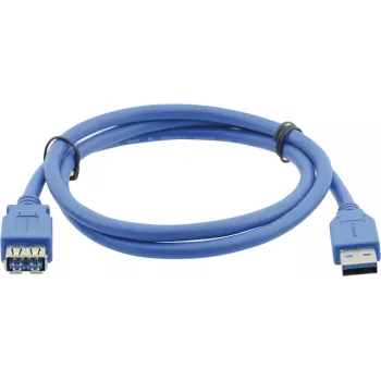 Kramer Electronics USB-A vtič na USB-A vtičnico 3.0 podaljševalni kabel 3m, črn (96-02310010)