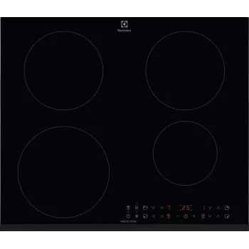 Electrolux CIR60433 indukcijska kuhalna plošča, 4 kuhalne cone, upravljanje na dotik, črno keramično steklo