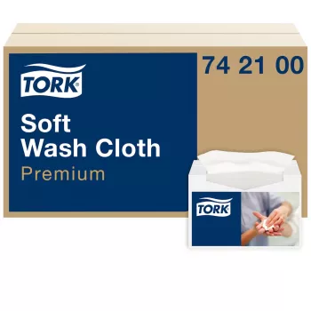 Tork Premium Soft enoslojne krpe za umivanje, bele, 1080 krp (742100)