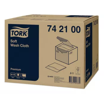 Tork Premium Soft enoslojne krpe za umivanje, bele, 1080 krp (742100)