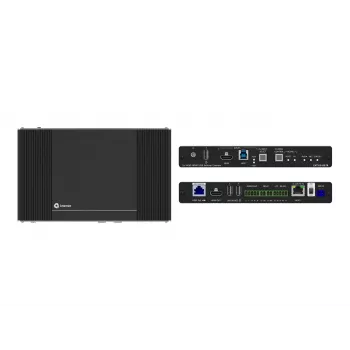 Kramer Electronics EXT3-21-XR-TR HDMI AV+ USB+ GE dvosmerni PoE pametni oddajnik in 2x1 stikalo sprejemnik (50-80584090)