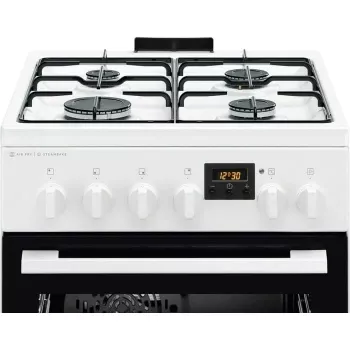 Electrolux LKK560232W prostostoječi plinski štedilnik z električno pečico, 58 L, bel