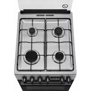 Electrolux LKK540232X 50 cm prostostoječi plinski štedilnik z električno pečico, nerjavno jeklo