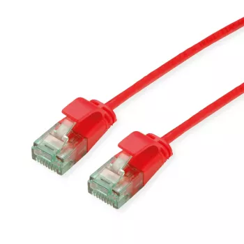 ROLINE RM UTP patch kabel Cat.6A/Class EA Slim rdeč 1,5m 21.45.3414