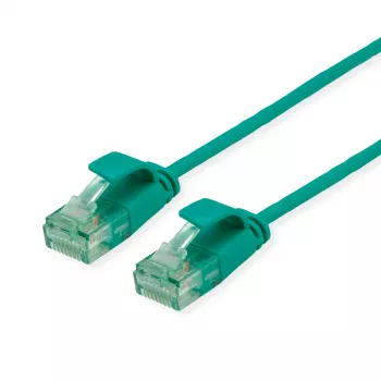 ROLINE RM UTP patch kabel Cat.6A/Class EA SLIM zelen 0,15m 21.45.3430