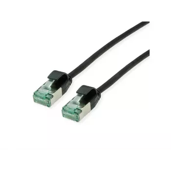 ROLINE RM U/FTP patch kabel Cat.6A/Class EA SLIM črn 3m - FTP (21.45.3356)