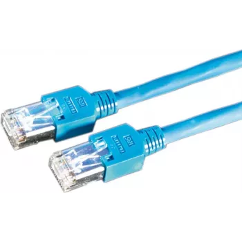 Dätwyler 21.05.8104 10m SFTP Cat5e patch kabel, RJ-45 na RJ-45, brez halogenov, moder