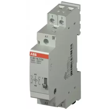 ABB inštalacijski rele 24 V AC/DC tuljava, 16 A, 1 NO + 1 NC, za DIN letev, E297-16-11/24 2TAZ311000R2043