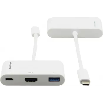 Kramer ADC-U31C/M2 USB-C multiport adapter – 4K HDMI, USB-A, USB-C PD, 17 cm, bel 99-97210004