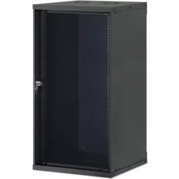 Intellinet 19 inch omrežna stenska omarica, Basic Line, 20U, globina 560 mm, črna RAL 9005 (716796)