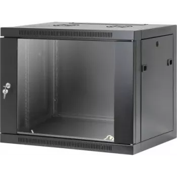 Intellinet 19 inch omrežna stenska omarica, montaža brez orodja, 9U, globina 450 mm, črna RAL 9005 (716833)