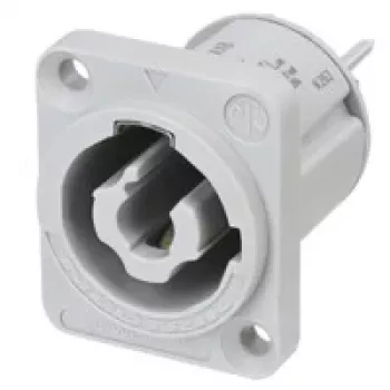 Neutrik NAC3MPXXB powerCON TRUE1 TOP vgradni konektor, moški, 2+PE, 20 A, 250 V AC, siv, panelna montaža