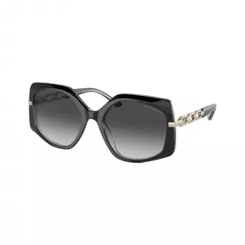Michael Kors ženska sončna očala Cat Eye MK217731068G5, temno želvji okvir/rjavo gradientna stekla, 56mm