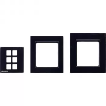 Kramer Electronics RC-206/RC-306 EU komplet plošč 80/86 (B) – komplet črnega okvirja in čelne plošče za EU različico RC-206/RC-306 30-00020599