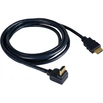Kramer C-HM/RA-6 hitri HDMI kabel z Ethernetom, HDMI vtič na kotni HDMI vtič, 1,8m, trojno oklopljen, siv, podpora 4K 97-0143006