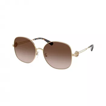 Tory Burch TY6112-334613 ženska sončna očala Butterfly, temno havana okvir, rjavo gradientna stekla, 56/16/140 mm