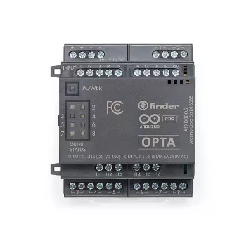 Arduino Pro Opta Ext D1608E razširitveni modul, 16 programabilnih napetostnih vhodov, 8 elektromehanskih relejev 250 V AC 6 A (AFX00005)