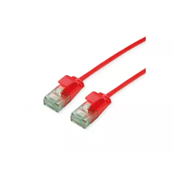 ROLINE RM UTP patch kabel Cat.6A Class EA tanek rdeč 5m 21.45.3417