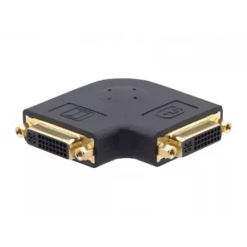 Kramer AD-DF/DF/RA-FLAT DVI-I vtičnica na vtičnico DVI-I pravokotni ploščati spojni adapter 99-9595211