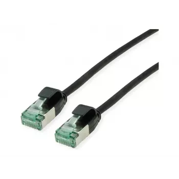 ROLINE RM U/FTP Cat.6A/Class EA tanek patch kabel, črn, 5 m 21.45.3357