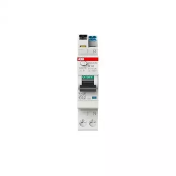 ABB DSX301CA-B10/0.03 zaščitno stikalo z diferenčno tokovno zaščito (RCBO), 1P+N, B10, 30mA, 6kA, 1 modul 2CSR255165R1105