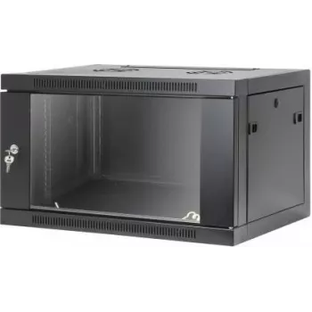 Intellinet 19 inch omrežno stensko ohišje, montaža brez orodja, 6U, globina 450 mm, črno RAL 9005 (716826)