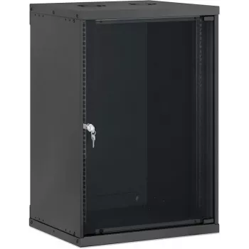 Intellinet 19 inch stensko ohišje, Basic Line, 15U, globina 400 mm, črno RAL 9005 716710