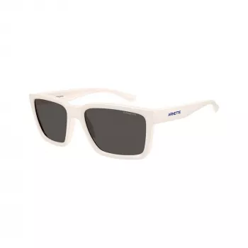 Arnette AN4346-296387 moška pravokotna sončna očala, mat črn okvir, siva stekla, 57-18-140 mm