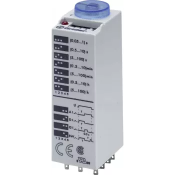 Finder multifunkcijski časovni rele 85.03.0.024.0000, 24V AC/DC, 3 CO, 16 funkcij, za DIN letev