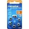 Renata ZA13.DP6 0HG cink-zračna baterija za slušne aparate PR48, 1,4 V, 305 mAh, paket 6 kosov