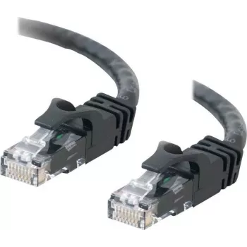 Cables2Go 0,5m Cat6 UTP Ethernet patch kabel, črn, snagless, PVC plašč 83405