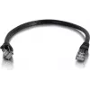 Cables2Go 0,5m Cat6 UTP Ethernet patch kabel, črn, snagless, PVC plašč 83405