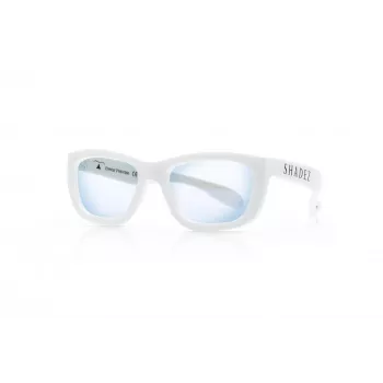 SHADEZ Blue Light White Teeny otroška očala za digitalne naprave, 3-7 let