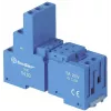 Finder 94.03 modro vtično podnožje z vijačnimi sponkami za releje serij 55.33/55.34 in 85, 11-polno, montaža na DIN letev/ploščo, 10 A, 250 V AC
