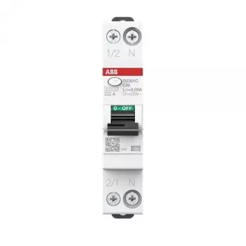 ABB DS301CA-C20/0,03 RCBO 1P+N tip A C20 30mA 6kA 2CSR255163R1204