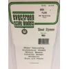 Evergreen polistirenska plošča 300 mm x 150 mm x 0,13 mm, bela, 3 kosi (9009)