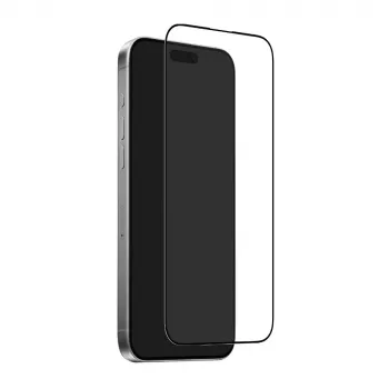PURO zaščita zaslona iz kaljenega stekla z okvirjem in pripomočkom za namestitev za Apple iPhone Air, prozorna (PUSDGFRAIPHONE1766)