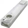 Finder LED svetilka za stikalno omaro s Schuko vtičnico, 6W, 1000lm, 4000K, bela/prozorna, 360mm 7L.55.8.230.4200