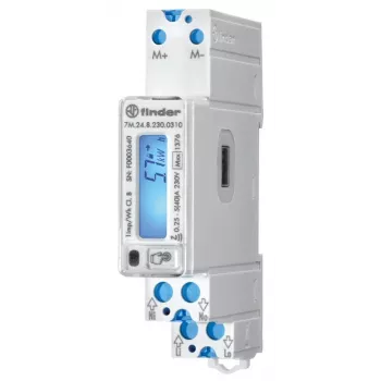 Finder 7M.24.8.230.0310 enofazni digitalni števec izmenične energije 40 A, skladen z MID