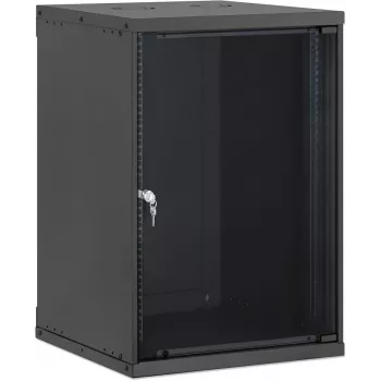 Intellinet 19 inch stensko omrežno ohišje, Basic Line, 15U, globina 560 mm, črno RAL 9005 (716772)