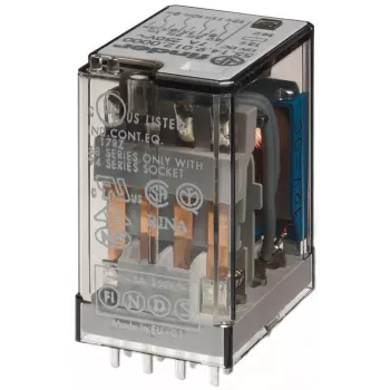 Finder 55.14.9.012.0000 industrijski rele, 12 V DC tuljava, 4 preklopni kontakti, 7 A